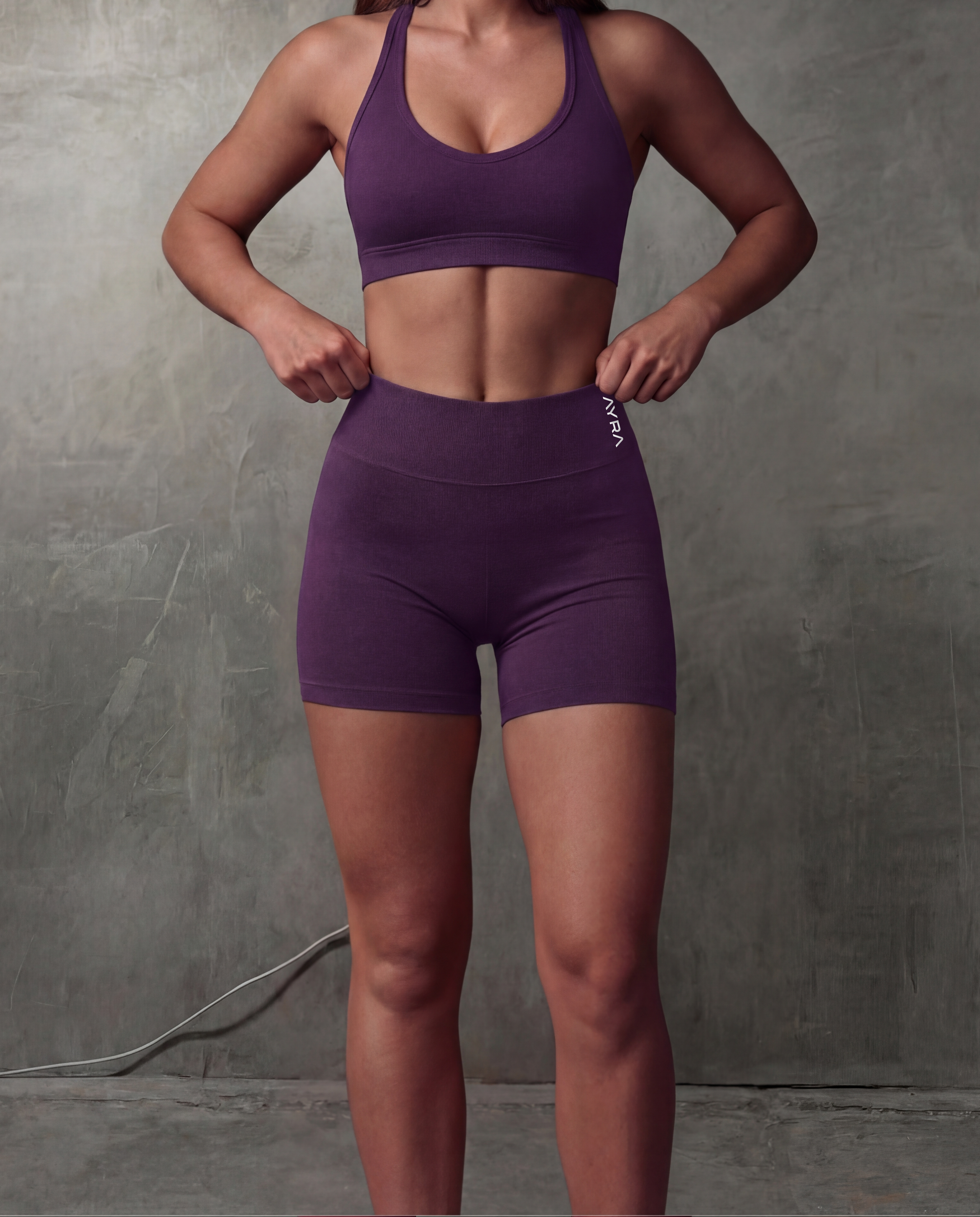Pulse Shorts | Midnight Plum 4.5”